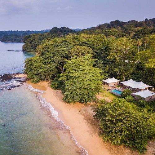 Sundy Praia beachfront tented villas, Príncipe Island