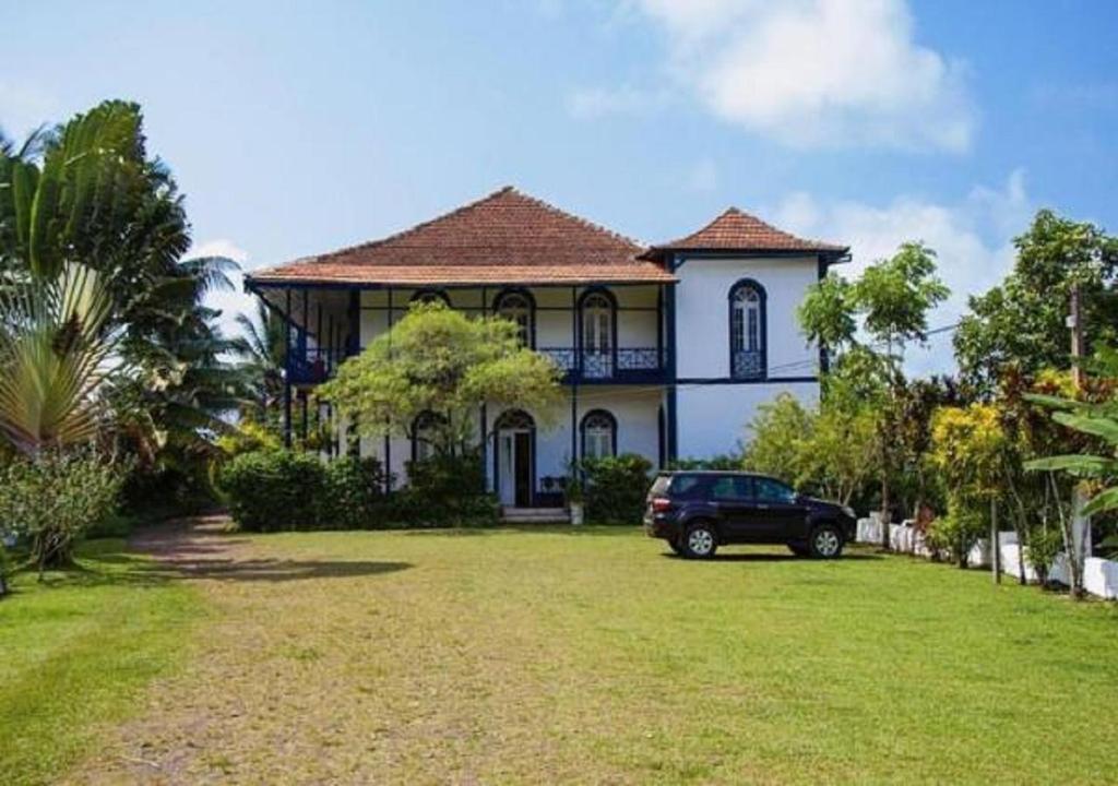 The restored colonial plantation house at Roça São João dos Angolares, southeast São Tomé
