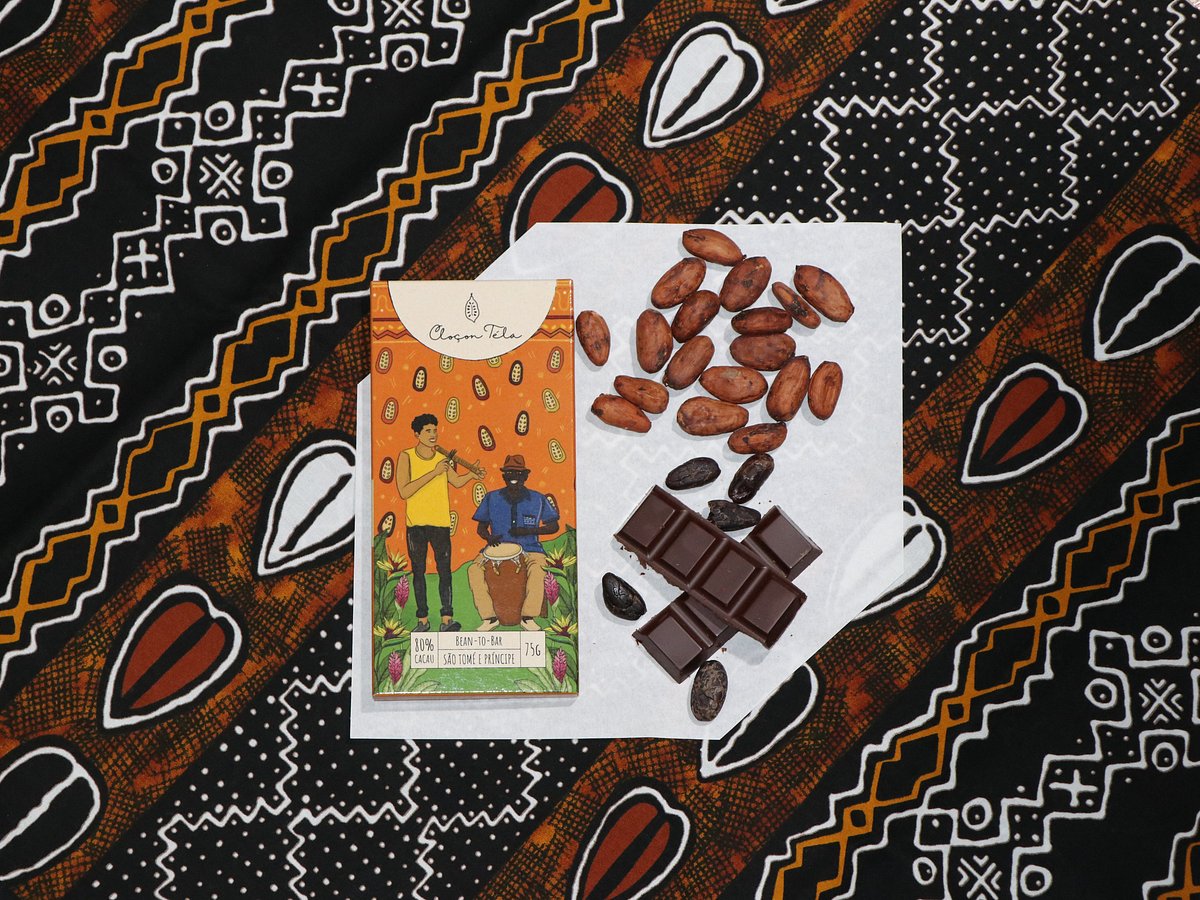 Cloçon Téla bean-to-bar chocolate, 80% São Tomé and Príncipe cacao